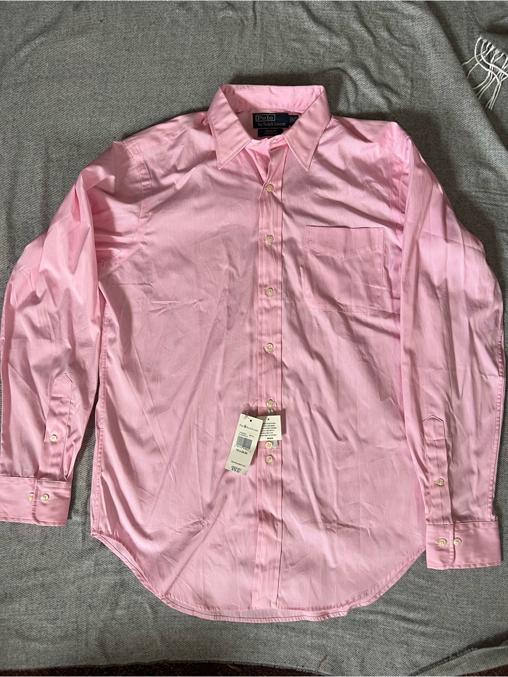 Ralph Lauren Pink Long-Sleeve Men's Dress Shirt